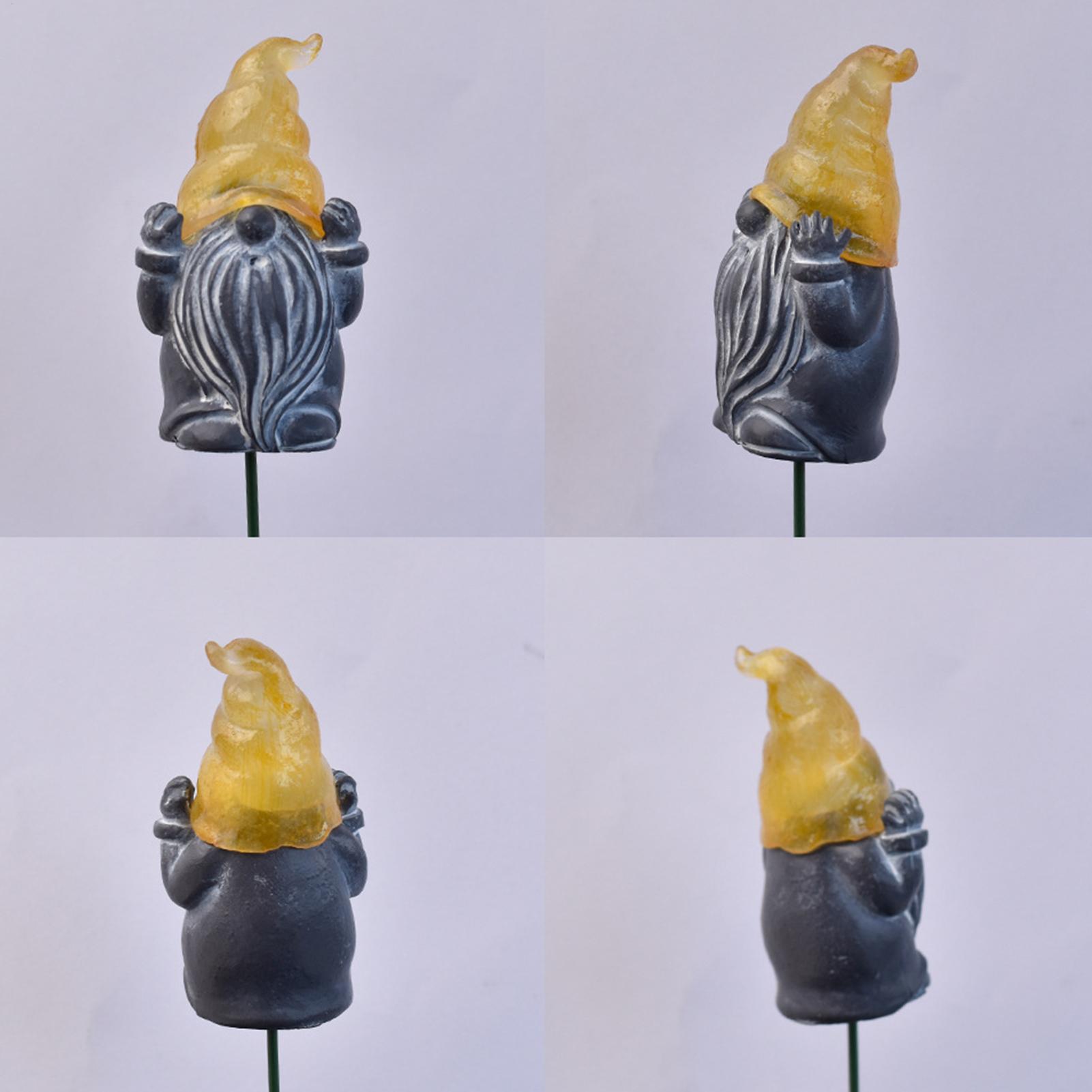 Resin Art Of Flowers - 装飾用ヤードステークス 3ピース 発光樹脂製 屋外装飾 ガーデンアートステークス 芝生飾り