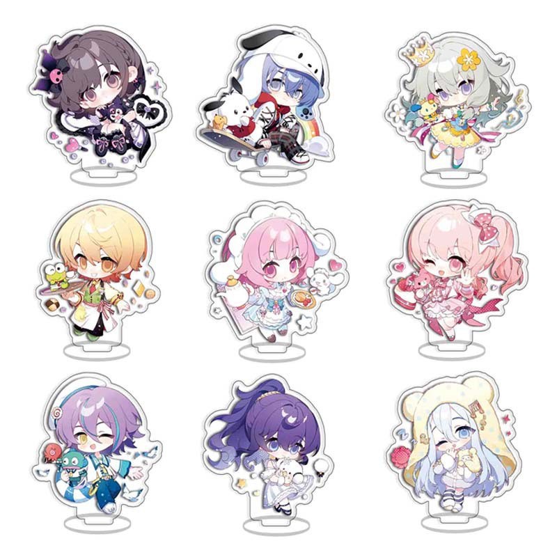 Resin Art Toys - プロジェクトセカイ PJSK スタンドフィギュア アニメスタンドモデル プレート装飾 デスクフィギュア