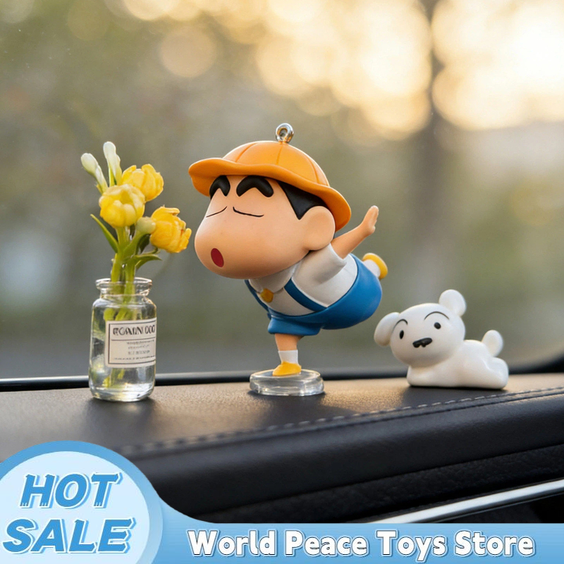 Resin Art Toys - クレヨンしんちゃん車のダッシュボード装飾品自動車インテリアウィンドウコンソール装飾置物デスクトップ装飾ミニフィギュアモデルギフト
