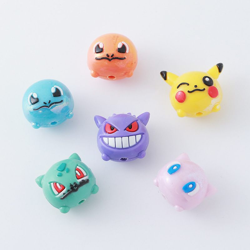 12 個ポケモンビーズ DIY 携帯電話ストラップキーホルダ - Resin Art Toys のレビューと価格