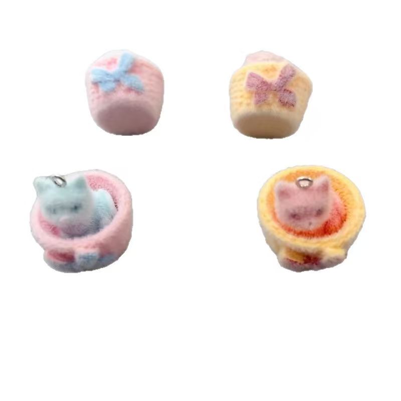4個入り3Dぬいぐるみ樹脂製猫ペンダント、DIYジュエリー製 - Resin Art Gift Ideas のレビューと価格
