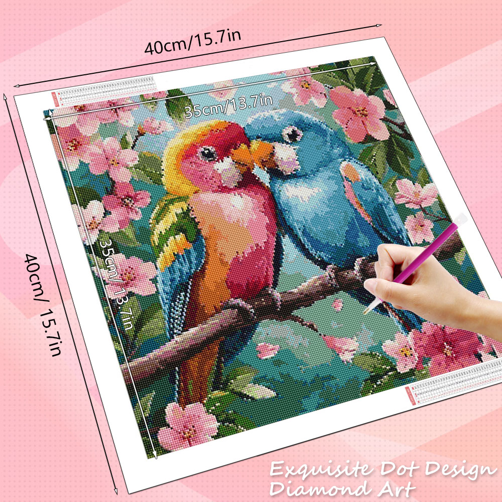 HUACAN ダイヤモンドペインティング 鳥 花 動物 モザ - Resin Art For Rose のレビューと価格