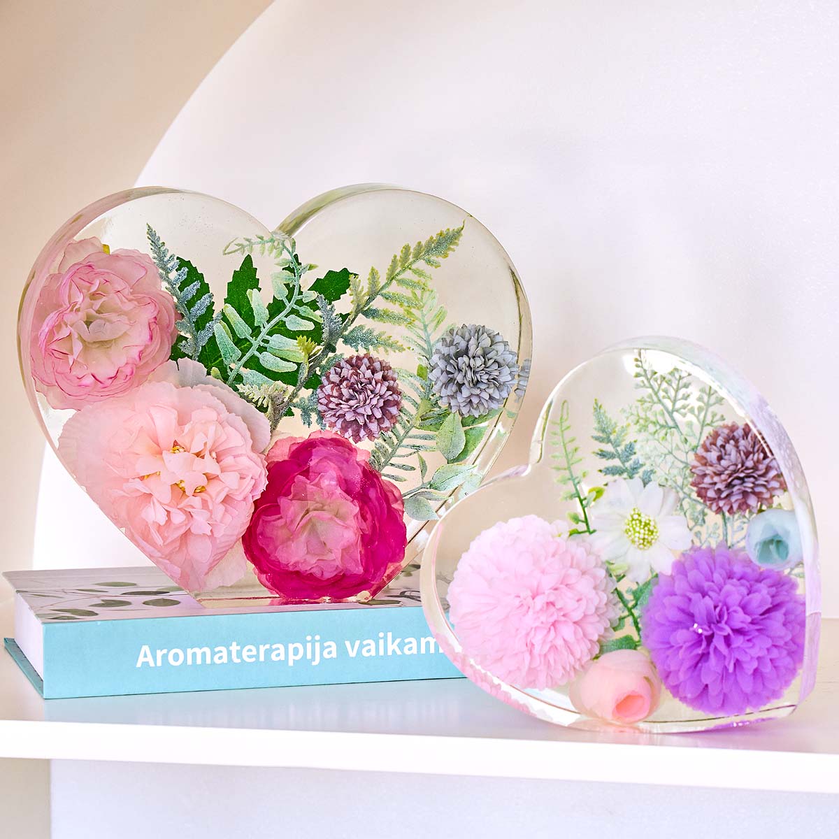 大型愛シリコンモールド DIY ハート六角形エポキシ樹脂モー - Resin Art Kit With Molds のレビューと価格