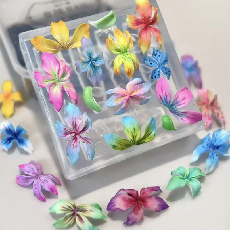 【O】3DフラワーネイルモールドDIYシリコンネイルツールユ - Resin Art Template のレビューと価格