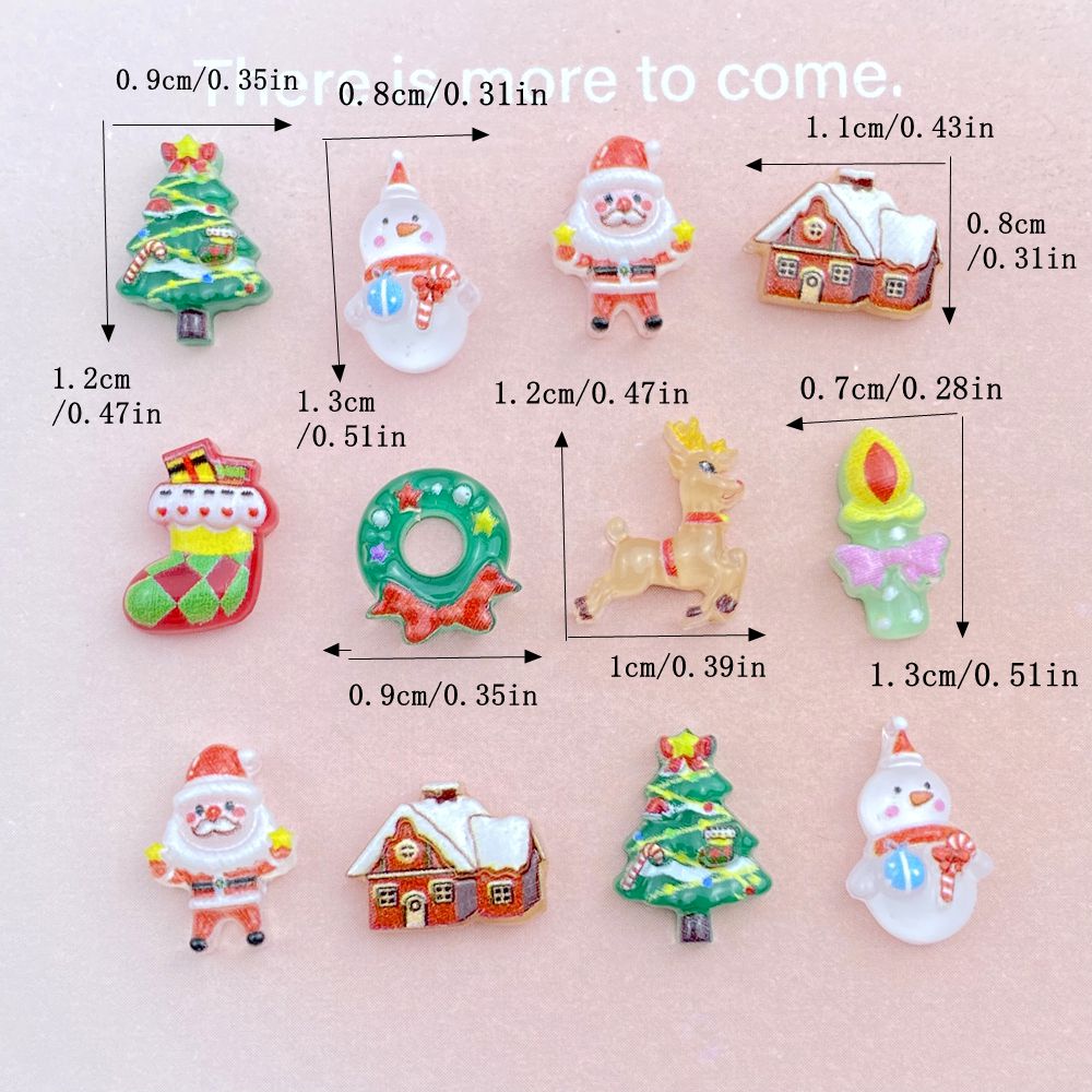 50 かわいい漫画クリスマスツリー、雪だるま、老人爪芸術的チ - Resin Art Template のレビューと価格