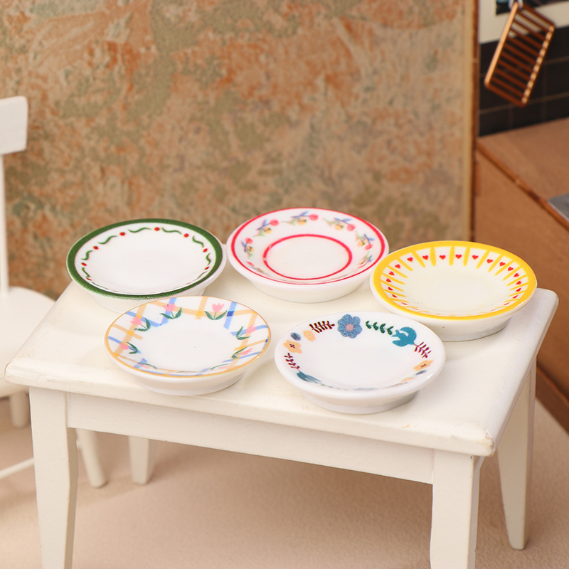 5 個 1/12 ドールハウスミニプレート食器モデルドールハ - Resin Art Toys のレビューと価格