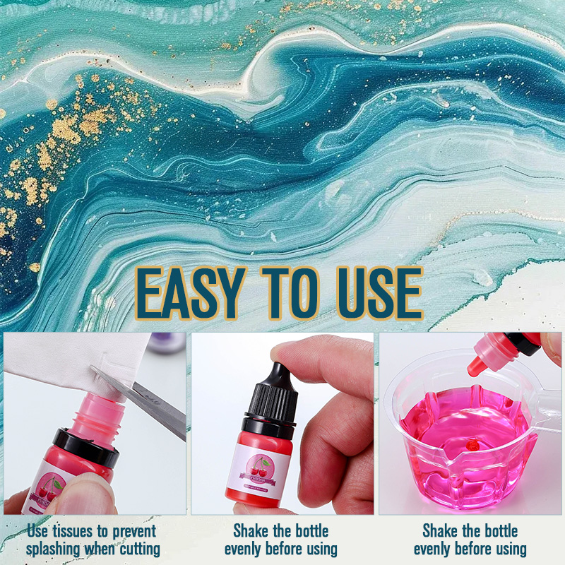 エポキシ樹脂カラー顔料 24 鮮やかな色 液体エポキシ顔料  - Resin Art Pen のレビューと価格