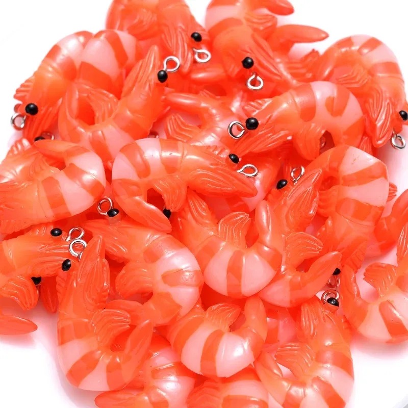 10 個アクリル樹脂漫画シーフードチャーム 3D 模擬ロブス - Resin Art Gift Ideas のレビューと価格