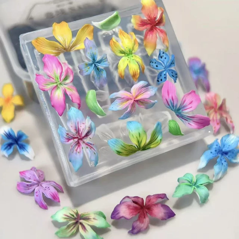 3DフラワーネイルモールドDIYシリコンネイルツールハワイハ - Resin Art Template のレビューと価格