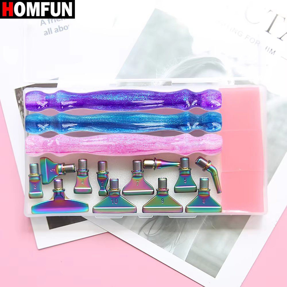 Homfun-多機能パープルメタルチップ付きダイヤモンドペイ - Resin Art Pen のレビューと価格