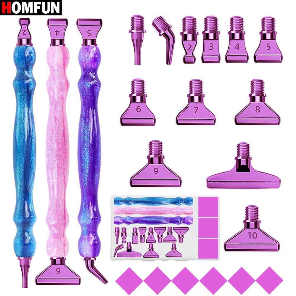 Homfun-多機能パープルメタルチップ付きダイヤモンドペイ - Resin Art Pen のレビューと価格