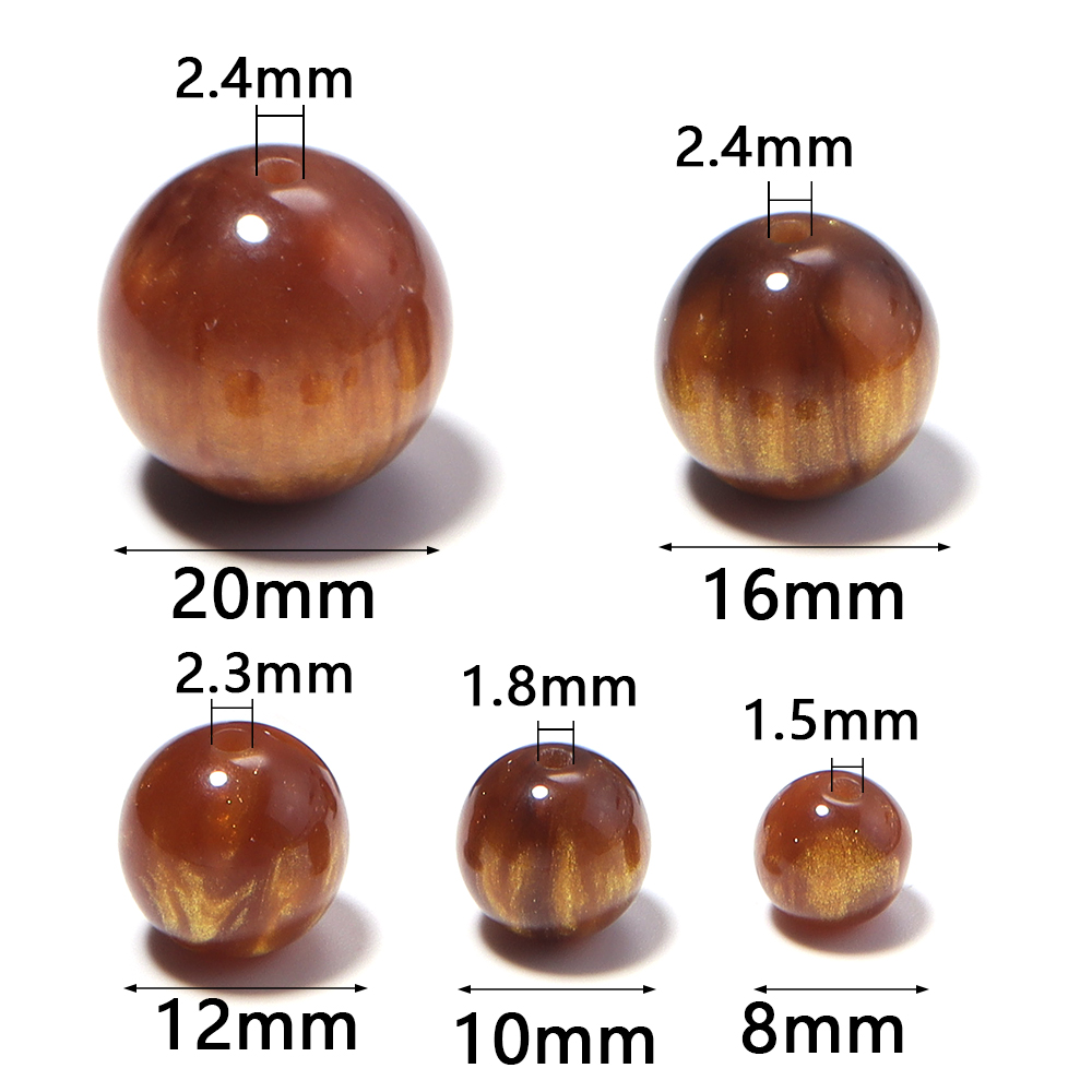 5-30 ピース/ロット 8-20 ミリメートル金メッキ樹脂 - Resin Art Gift Ideas のレビューと価格