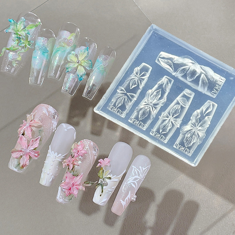 3D 花ネイルモールド DIY シリコーンネイルツールハワイ - Resin Art Template のレビューと価格