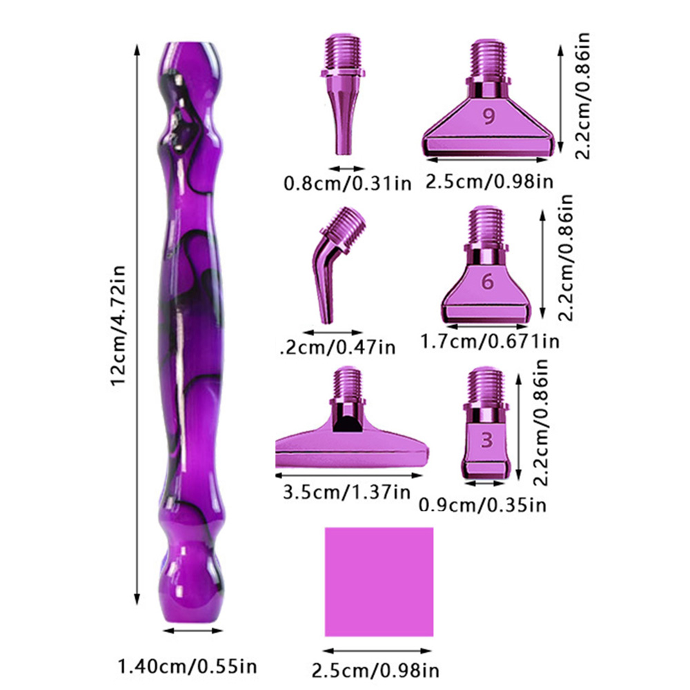 ダイヤモンドペイントペンアクセサリーツールセット、金属ステン - Resin Art Pen のレビューと価格