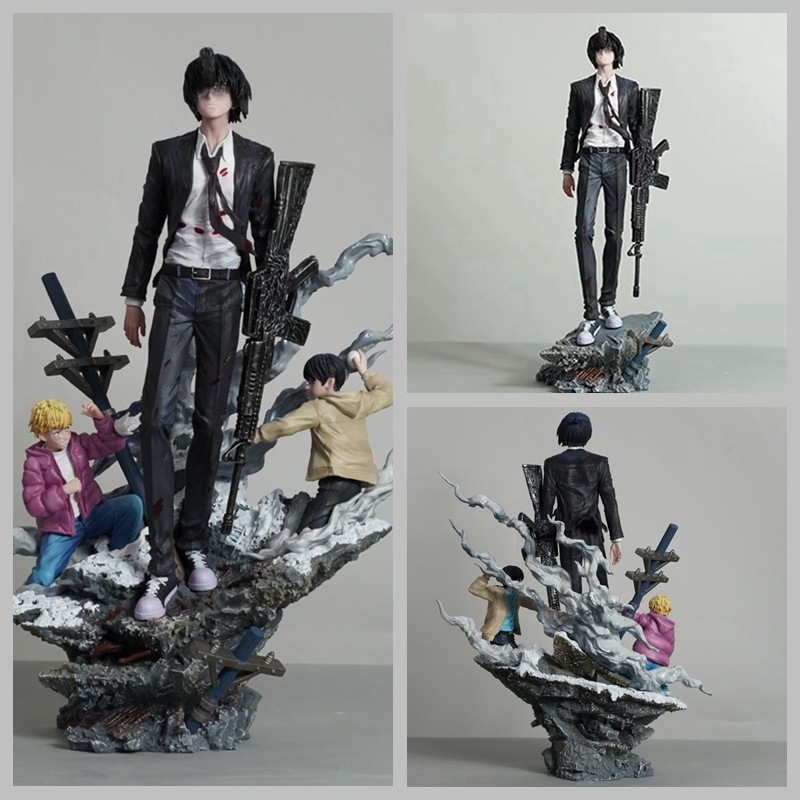 チェーンソーマンガンデビルデビルハンターGKアニメフィギュア - Resin Art Toys のレビューと価格