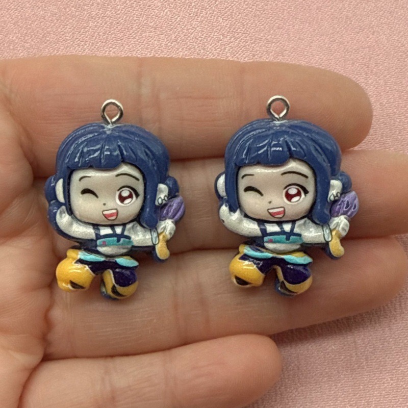 10個入り樹脂製漫画ペンダント、DIYジュエリー製作イヤリン - Resin Art Gift Ideas のレビューと価格