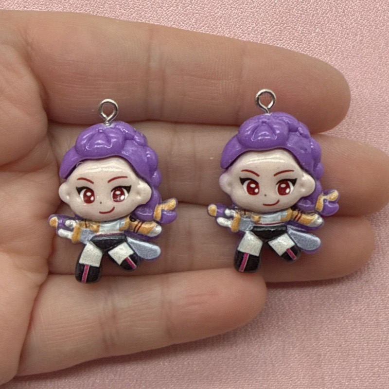 10個入り樹脂製漫画ペンダント、DIYジュエリー製作イヤリン - Resin Art Gift Ideas のレビューと価格