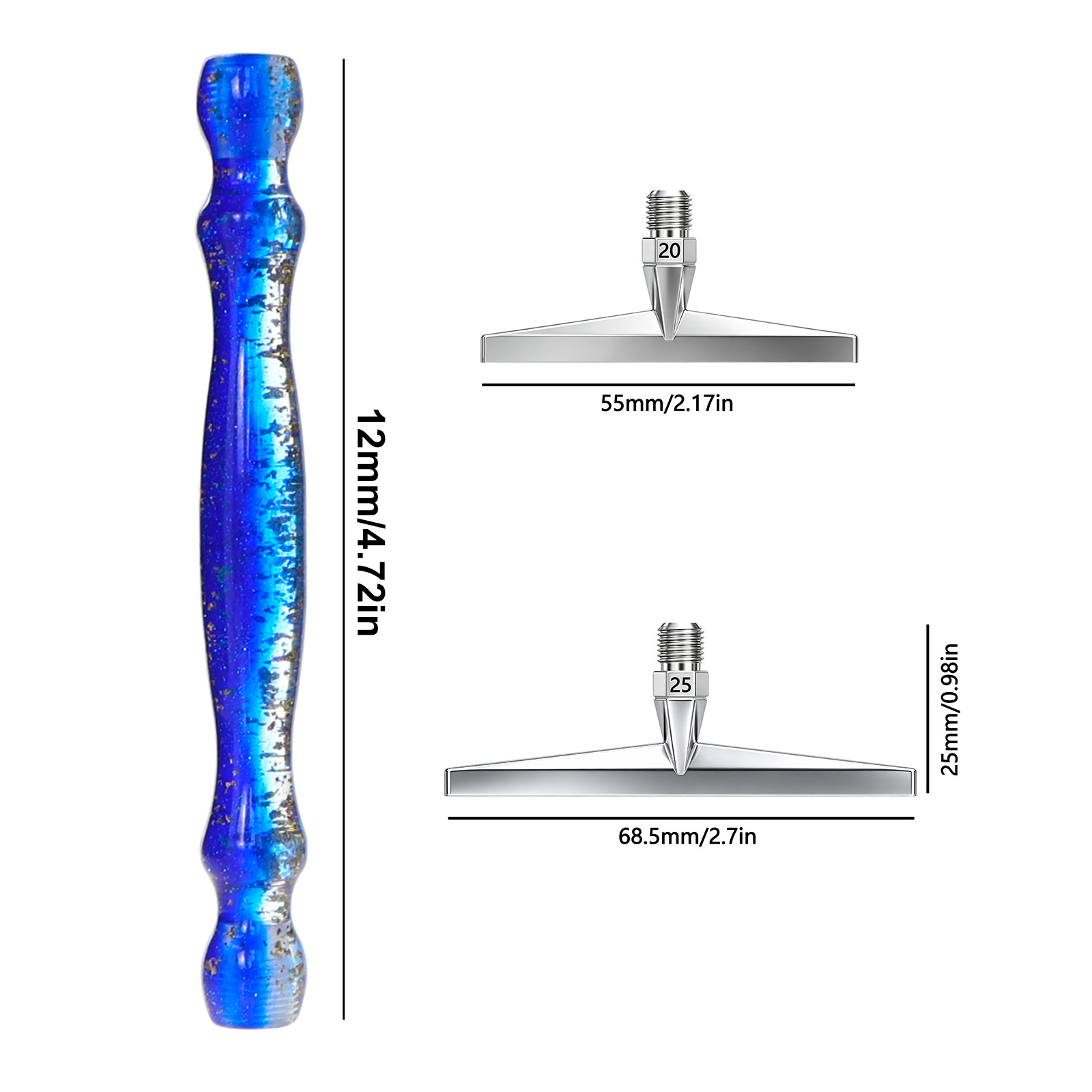 薄型1-25ヘッドメタル高品質ダイヤモンドペインティングペン - Resin Art Pen のレビューと価格