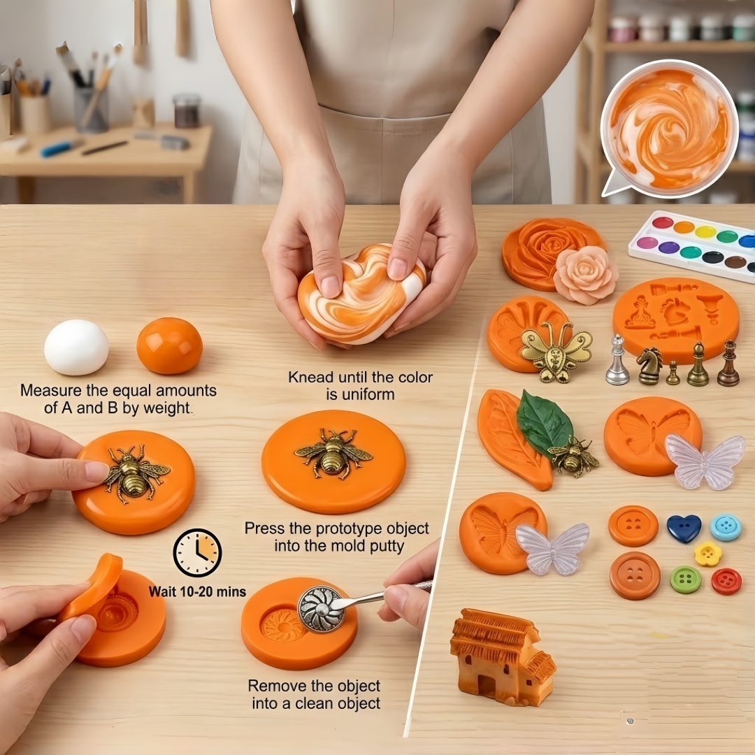シリコンパテ DIY クラフトセット 柔軟で長持ちする樹脂ア - Resin Art Kit With Molds のレビューと価格