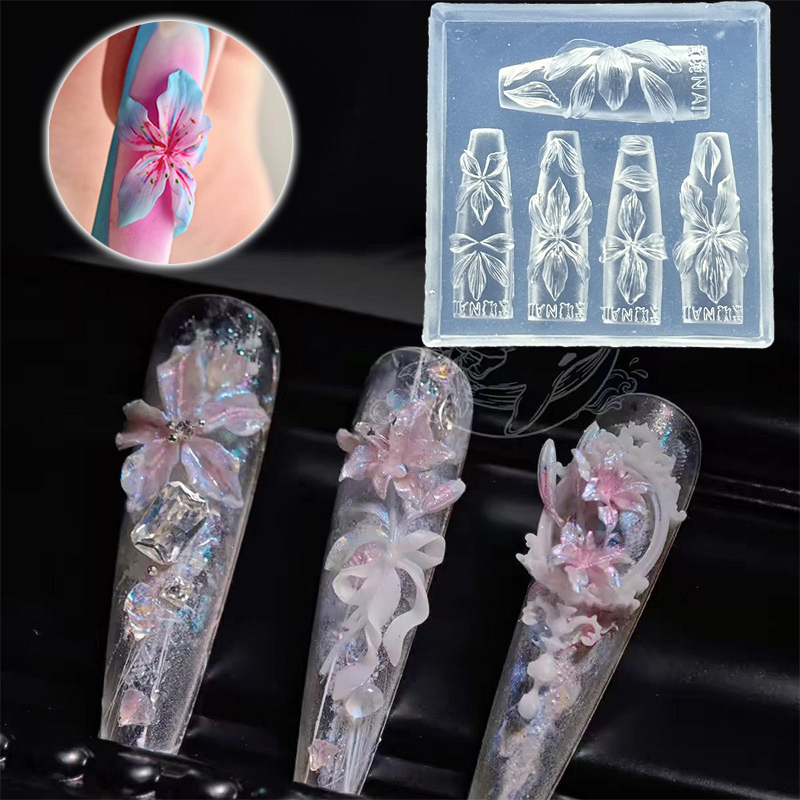 3D 花ネイルモールド DIY シリコーンネイルツールハワイ - Resin Art Template のレビューと価格