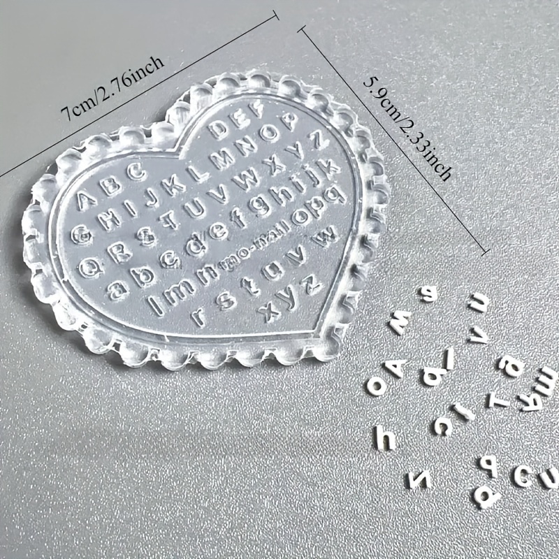 1個入り自作ネイルアートレターモールド、大文字と小文字の文字 - Resin Art Template のレビューと価格