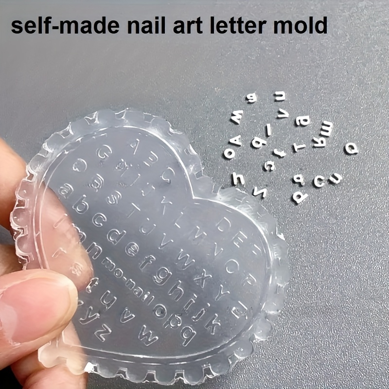1個入り自作ネイルアートレターモールド、大文字と小文字の文字 - Resin Art Template のレビューと価格