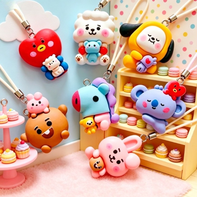 7 個 BT21 樹脂漫画チャーム DIY アクセサリークラ - Resin Art Gift Ideas のレビューと価格