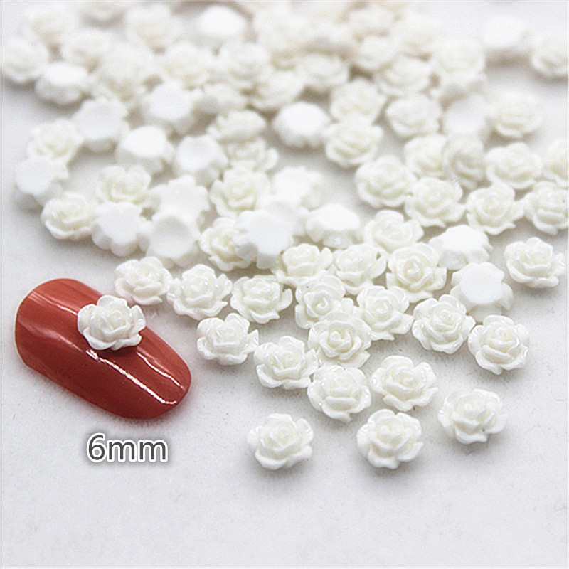ミニローズレジンカボション,100個,6mm,フラワーフラッ - Resin Art For Rose のレビューと価格