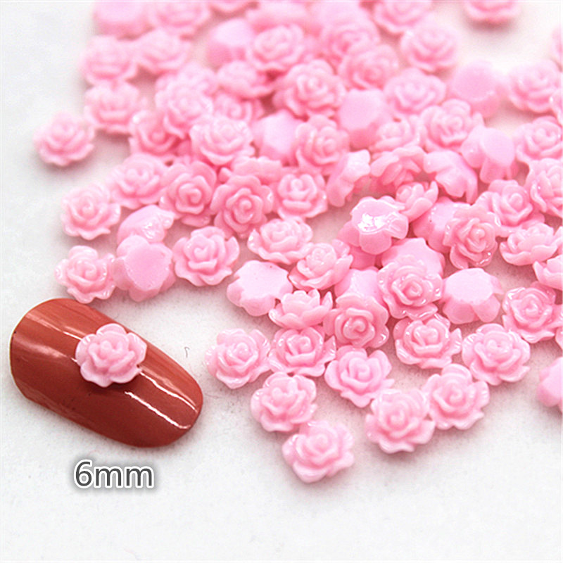 ミニローズレジンカボション,100個,6mm,フラワーフラッ - Resin Art For Rose のレビューと価格