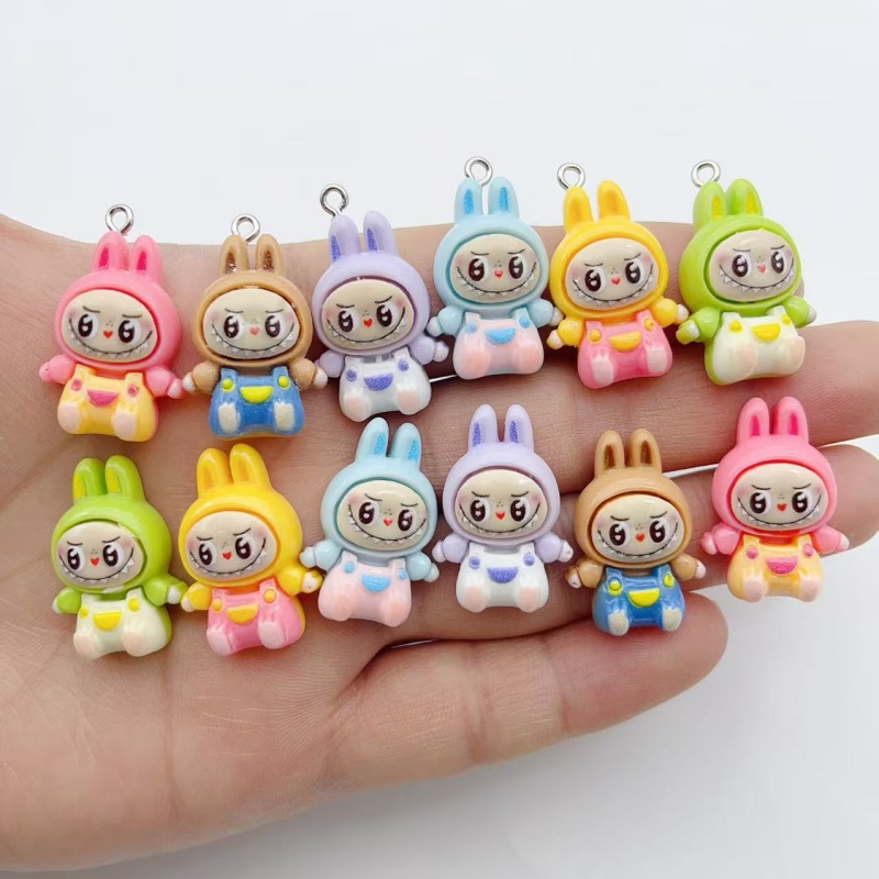 10 個かわいいウサギイチゴハウス樹脂チャーム素敵な漫画の動 - Resin Art Gift Ideas のレビューと価格