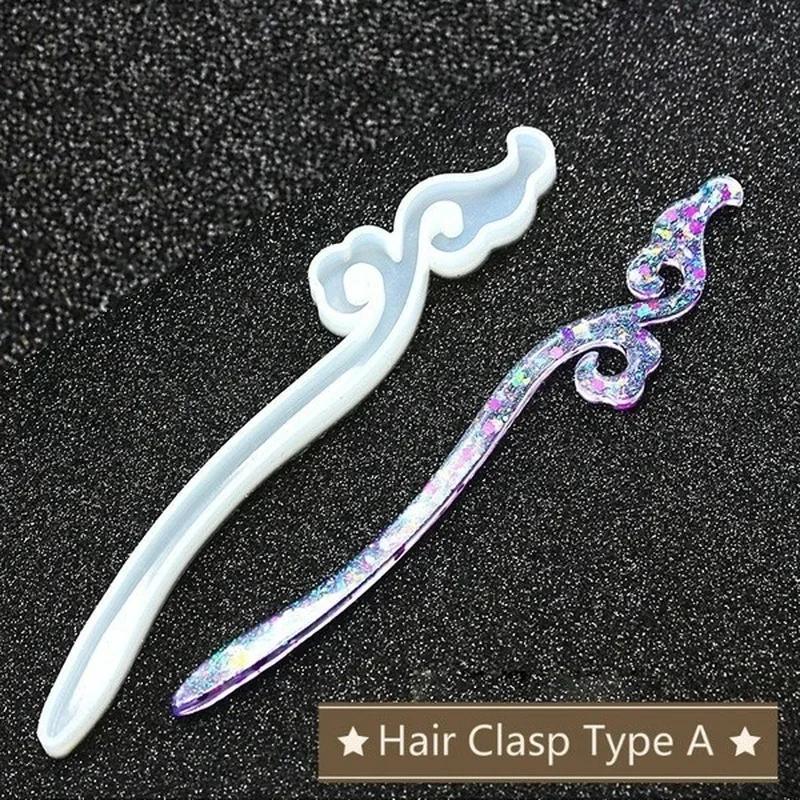 新しい透明ヘアピンシリコーン特殊金型樹脂 DIY ヘアジュエ - Resin Art Gift Ideas のレビューと価格