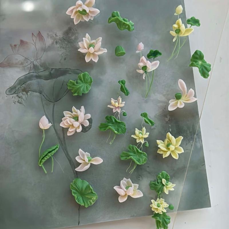 花シリーズ 3D カーブネイルモールド スズラン 蓮の花 D - Resin Art Template のレビューと価格