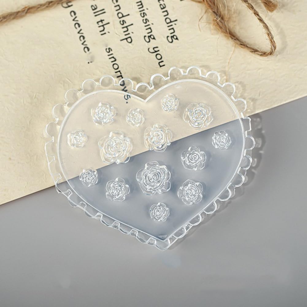 3D 花ネイルモールドシリコーンネイルツールローズ椿花ネイル - Resin Art Template のレビューと価格
