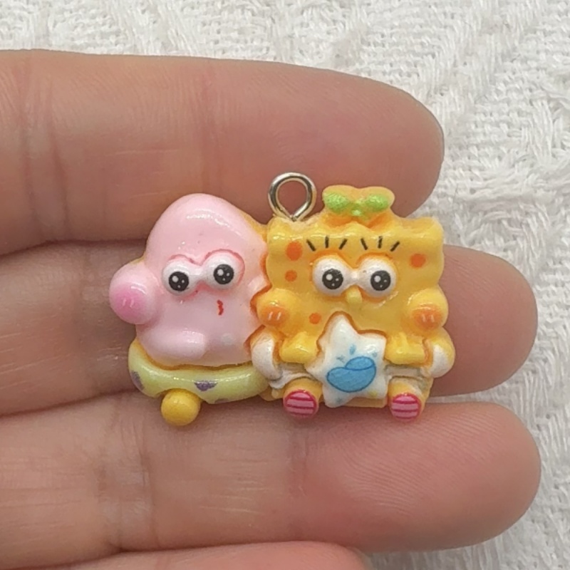 10個入り漫画風樹脂ペンダント、DIYジュエリー製作イヤリン - Resin Art Gift Ideas のレビューと価格