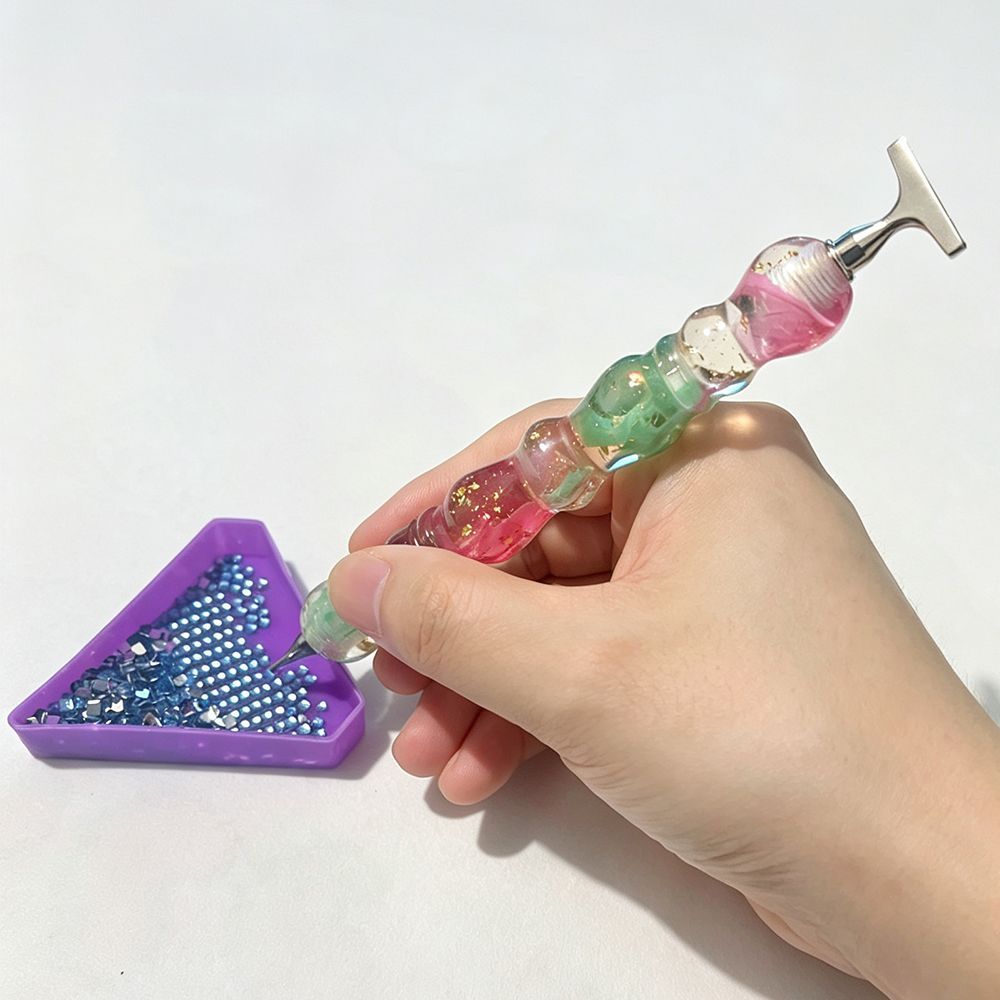 新しい夏の涼感ダイヤモンドペインティングペン金属製ネジ式ペン - Resin Art Pen のレビューと価格