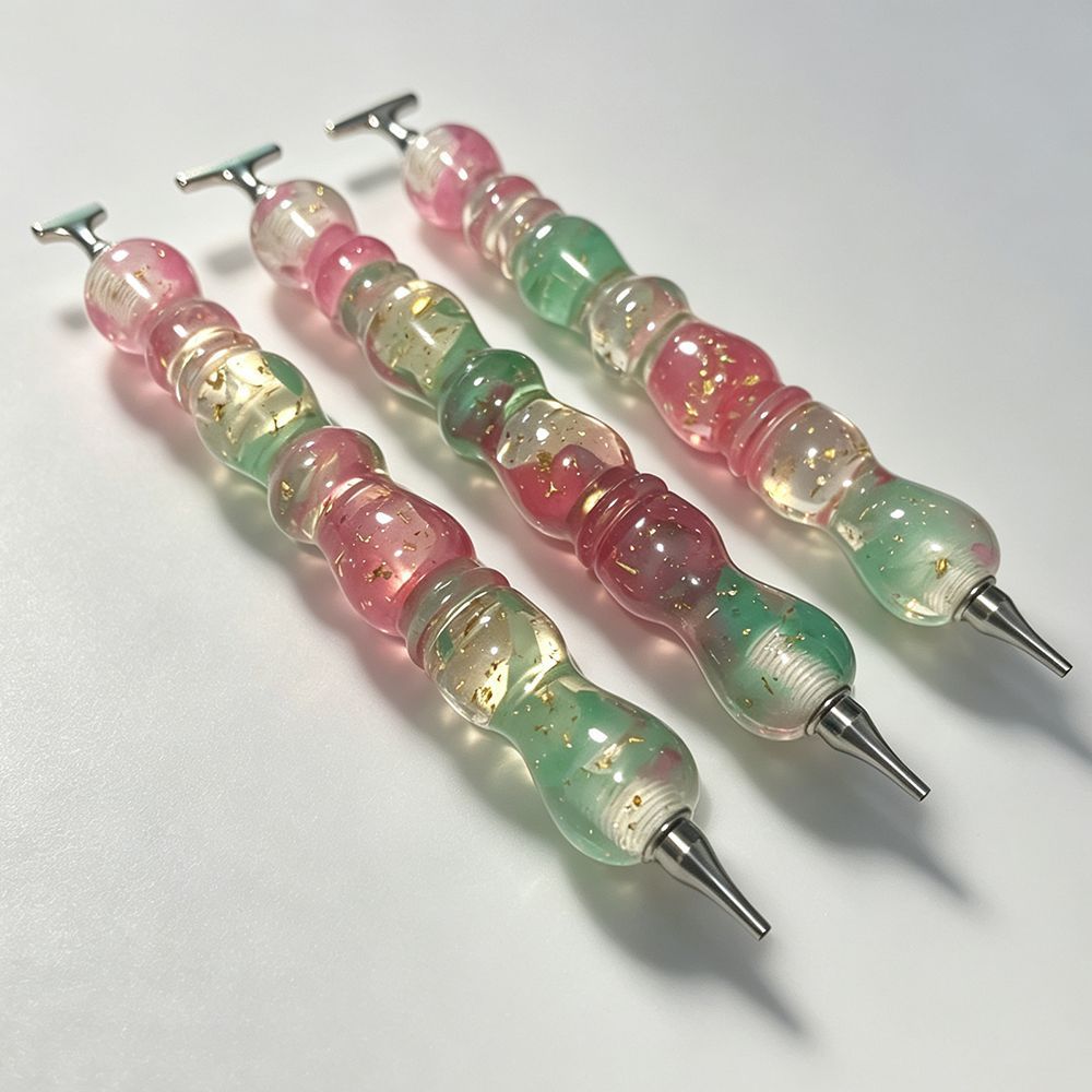 新しい夏の涼感ダイヤモンドペインティングペン金属製ネジ式ペン - Resin Art Pen のレビューと価格