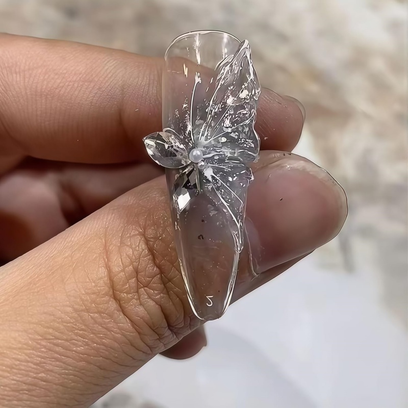 3D蝶の花ジェルネイルアートモールド、アートレジン花びらモー - Resin Art Template のレビューと価格
