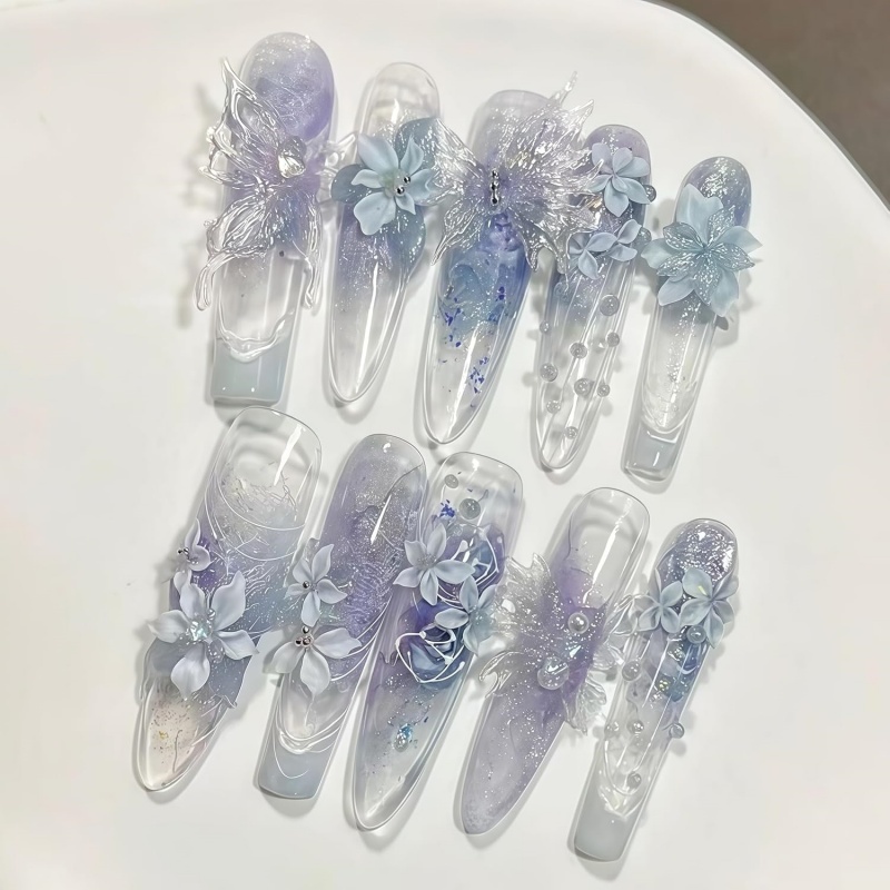3D蝶の花ジェルネイルアートモールド、アートレジン花びらモー - Resin Art Template のレビューと価格