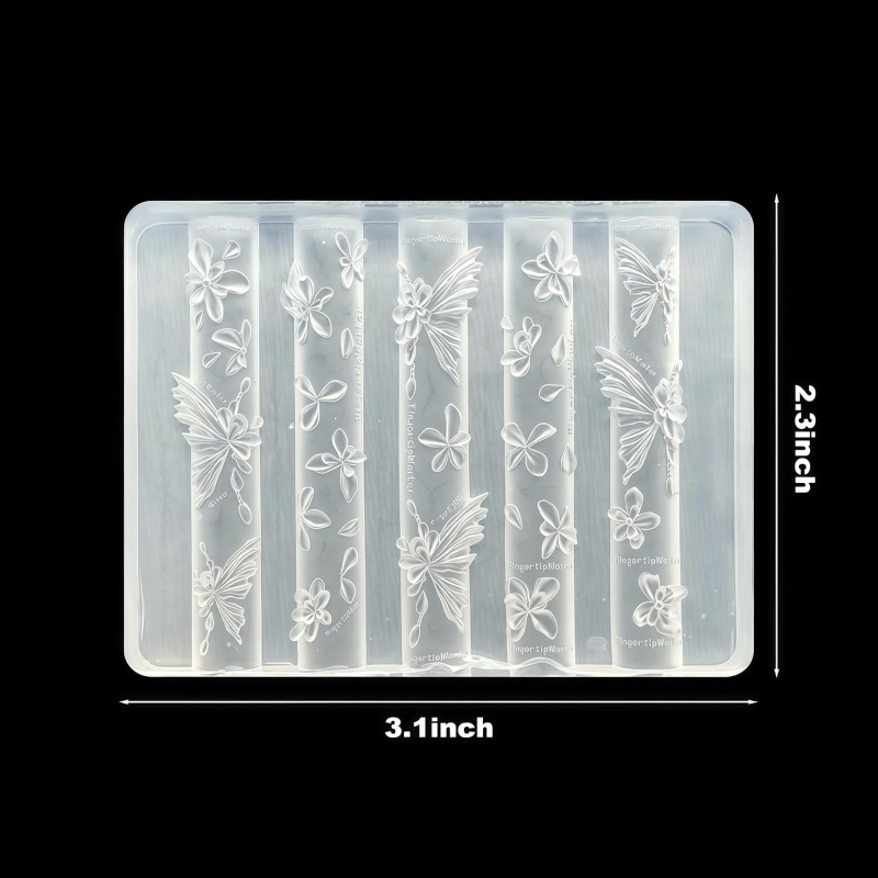3D蝶の花ジェルネイルアートモールド、アートレジン花びらモー - Resin Art Template のレビューと価格