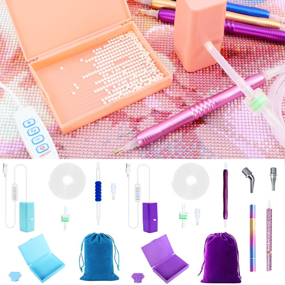 電気真空ダイヤモンド塗装ペンキット USB 電源ダイヤモンド - Resin Art Pen のレビューと価格