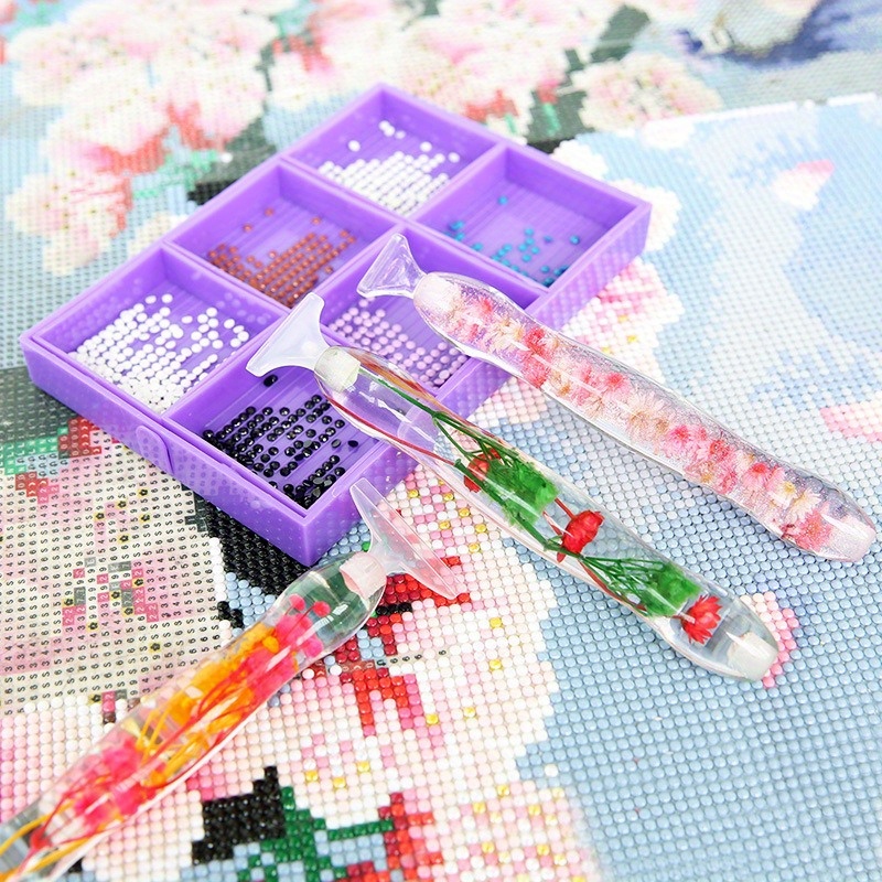 1セットフラワーデザイン樹脂製5Dダイヤモンドペインティング - Resin Art Of Flowers のレビューと価格